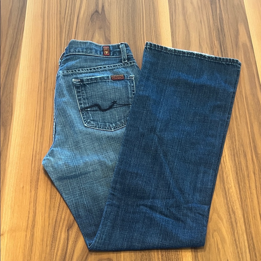 7 For All Mankind Denim Bootcut Jeans, size 30x32.